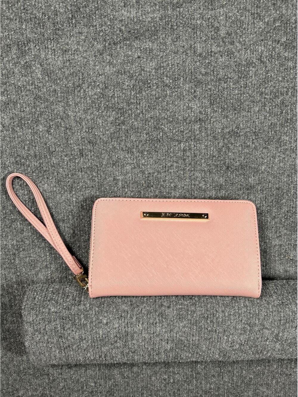 Betsey Johnson Pink Zip-Around Wristlet Wallet Clutch